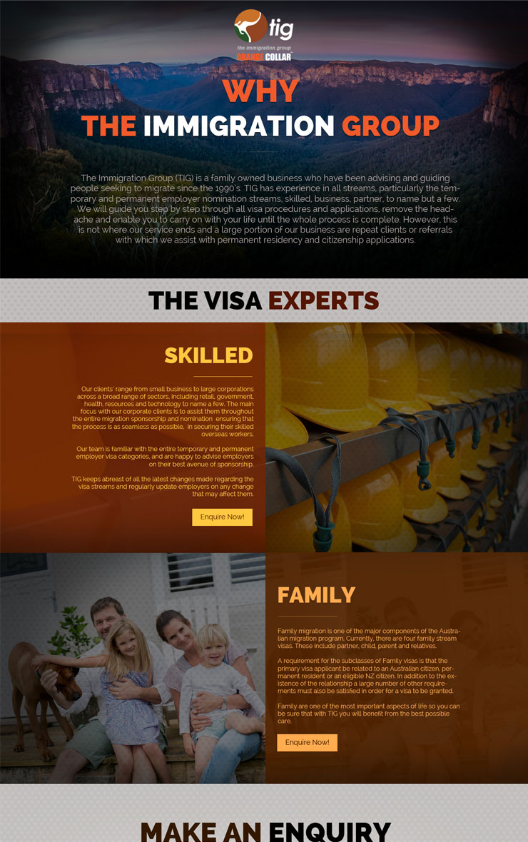 Immigration Services — Consultancy website