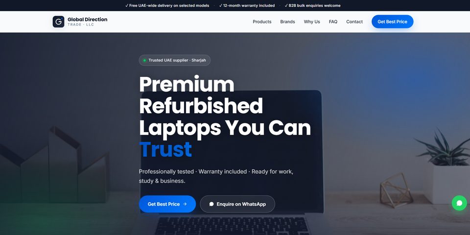 Vertex Trade Solutions starter website demo